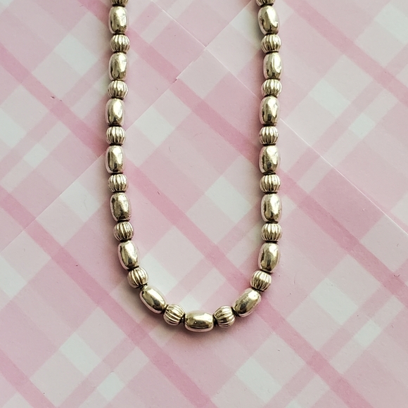 Sterling Round and Oval Bead Bracelet - Picture 9 of 16